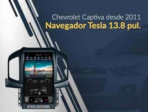 Chevrolet Captiva GPS estilo tesla pantalla 13